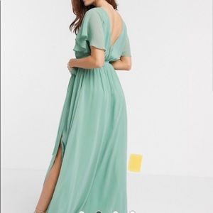 Goddiva sage green dress/Bridesmaid dress
